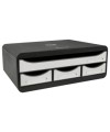 TOOLBOX MINI 4 tiroirs noir/blanc glossy