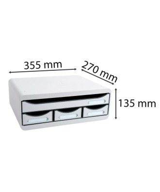 TOOLBOX MINI 4 tiroirs gris lumière