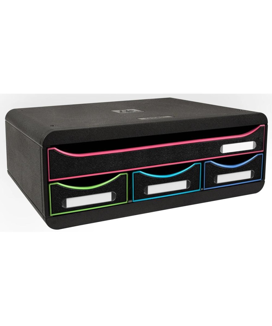 TOOLBOX MINI 4 tiroirs noir/arlequin/noi