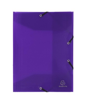 Chemise PP 3rab.+élas.A4 CRYSTAL COLOURS