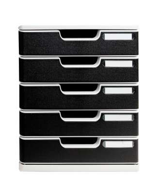 MODULO A4+ 5 tiroirs gris lumière/noir
