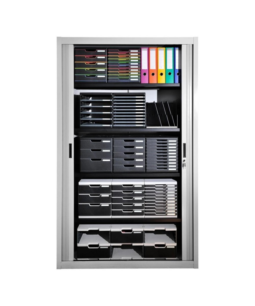 MODULO A4+ 10 tiroirs gris lumière/noir