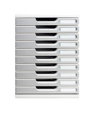 MODULO A4+ 10 tiroirs gris lumière/grani