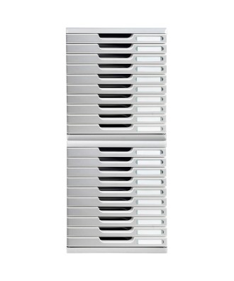 MODULO A4+ 10 tiroirs gris lumière/grani