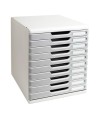 MODULO A4+ 10 tiroirs gris lumière/grani