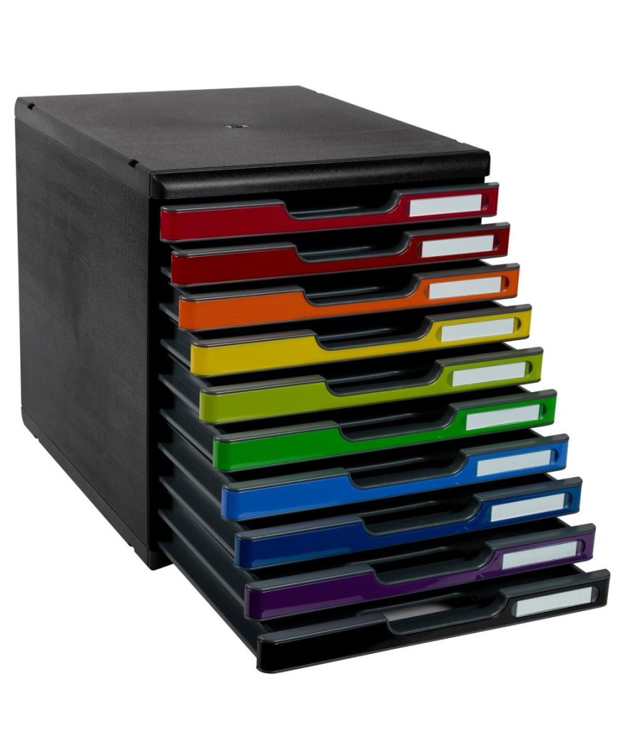 MODULO A4 10 tiroir noir/arlequin glossy