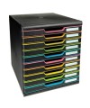 MODULO A4 10 tiroirs noir/arlequin/noir