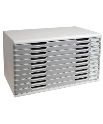 MODULO A3+ 10 tiroirs gris lumière/grani