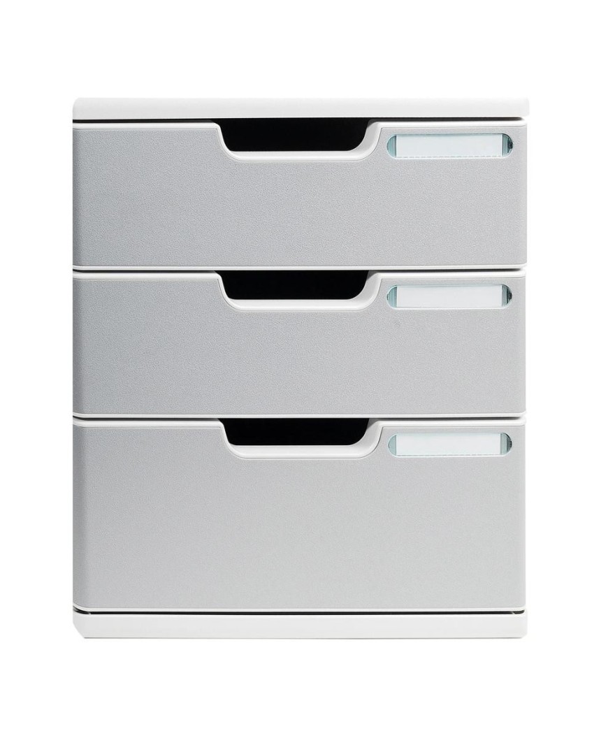 MODULO A4+ 3 tiroirs gris lumière/granit