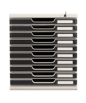 MODULO A4/10gris lu/noir fermeture à clé