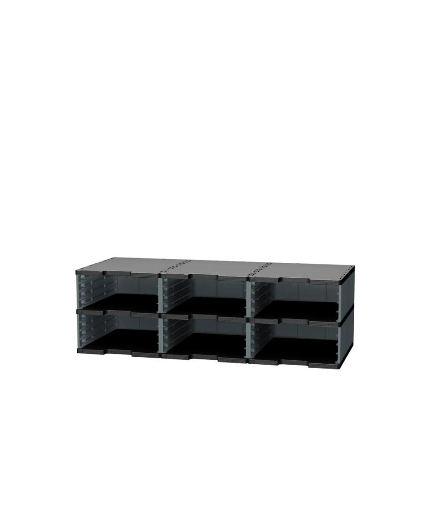 MODULODOC élément cases jumbo noir/gris