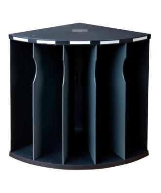 Trieur 5compar. THE CORNER noir/gris sou