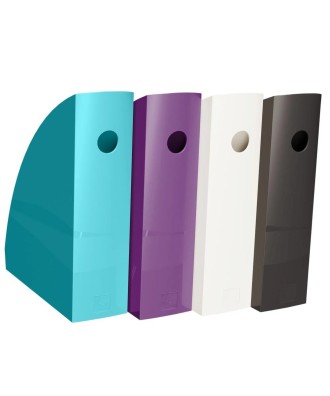 Set de 4 Porte-revues Mag Cube Titane