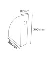 Set de 4 Porte-revues Mag Cube Titane