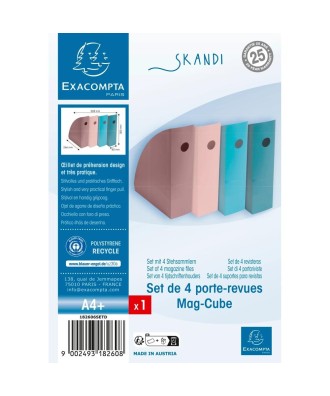 Set de 4 Porte-revues Mag-Cube Skandi