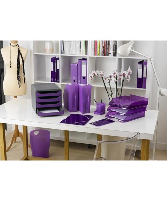 Corb. à courr. MIDI-COMBO violet transl.