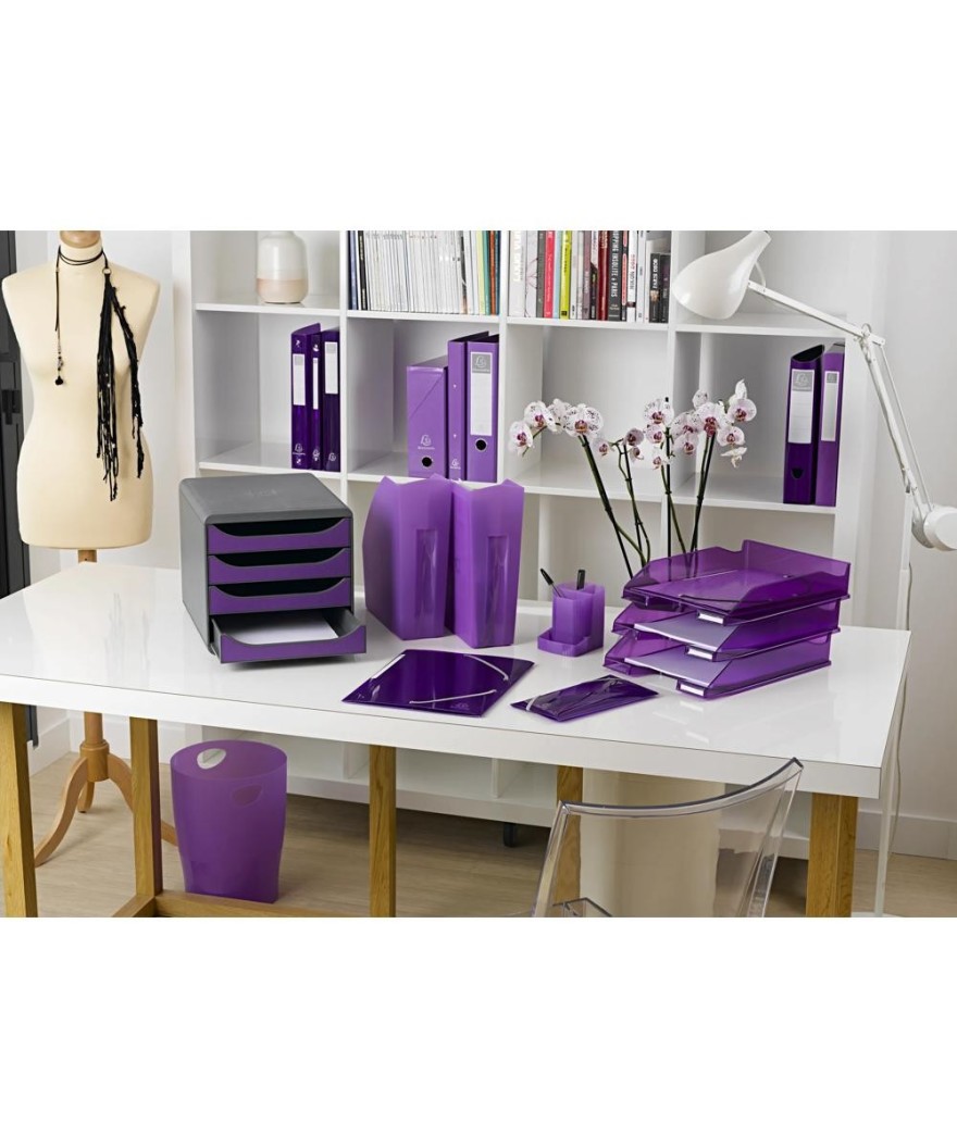 Corb. à courr. MIDI-COMBO violet transl.