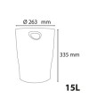 ECOBIN Corbeille à papier Safran