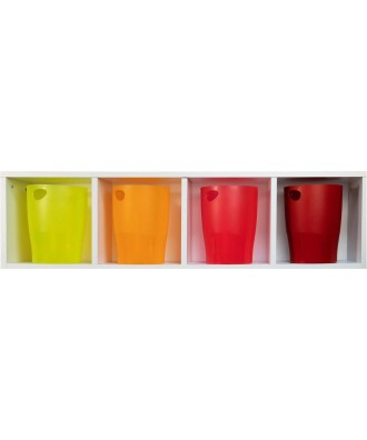 ECOBIN Corb.à papier Deco rouge carmin t