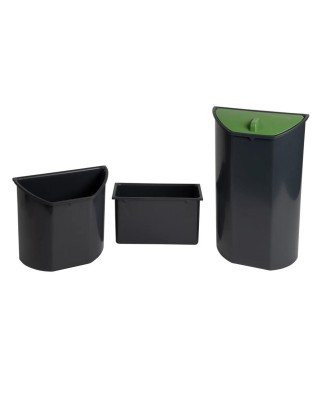 Corb. papier Écologic noir/anthracite