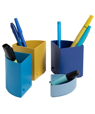 Pot à crayons Quarter Bee Blue Coul.Ass.