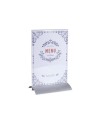 Porte-visuel vertical socle aluminiumA4