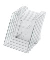 Présentoir 5 cases A4 vertical cristal