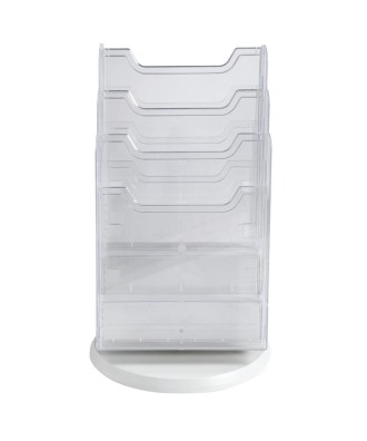 Tourniq. 6 cases A4 vertic gris/cristal
