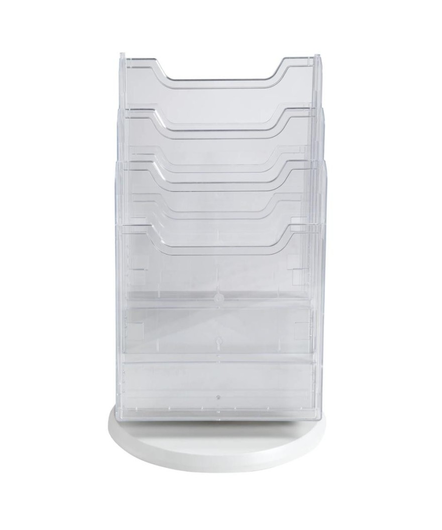 Tourniq. 6 cases A4 vertic gris/cristal