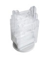 Tourniq. 6 cases A4 vertic gris/cristal