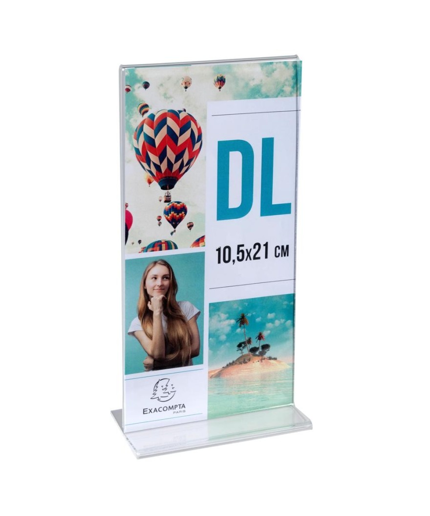 Porte-visuel droit vertical DL cristal