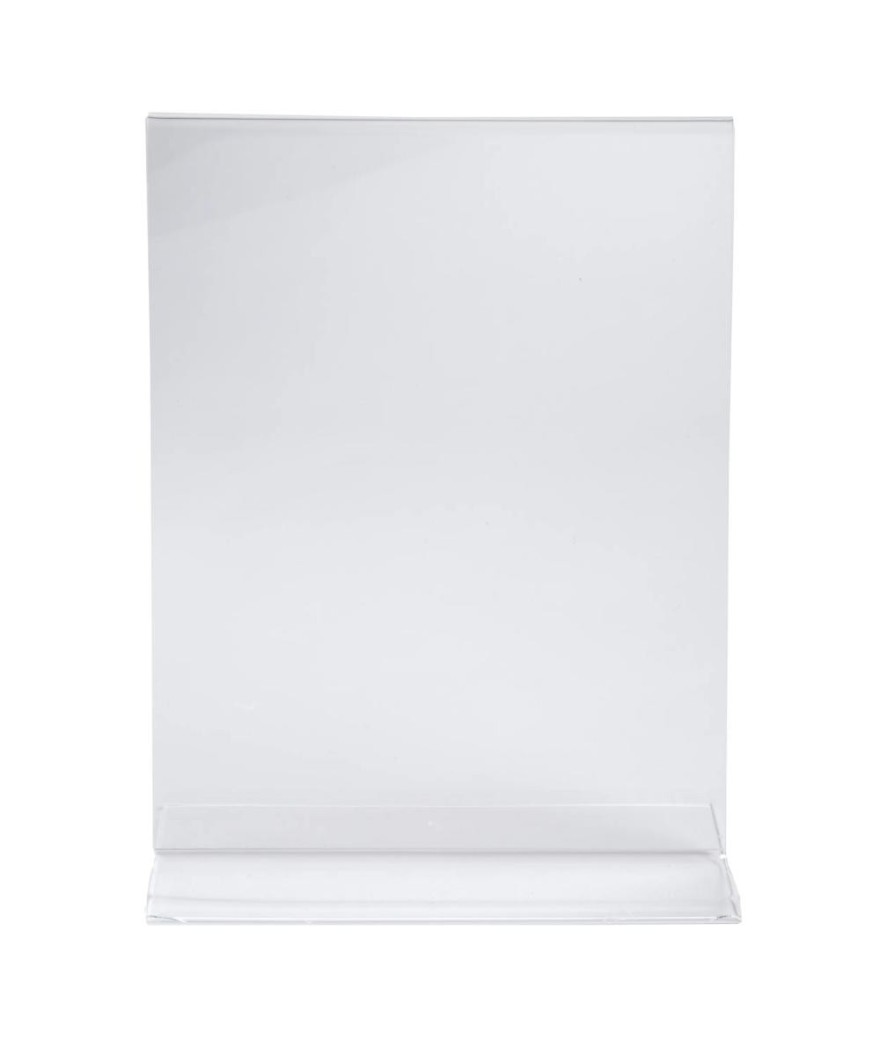 Porte-visuel droit vertical A4 cristal