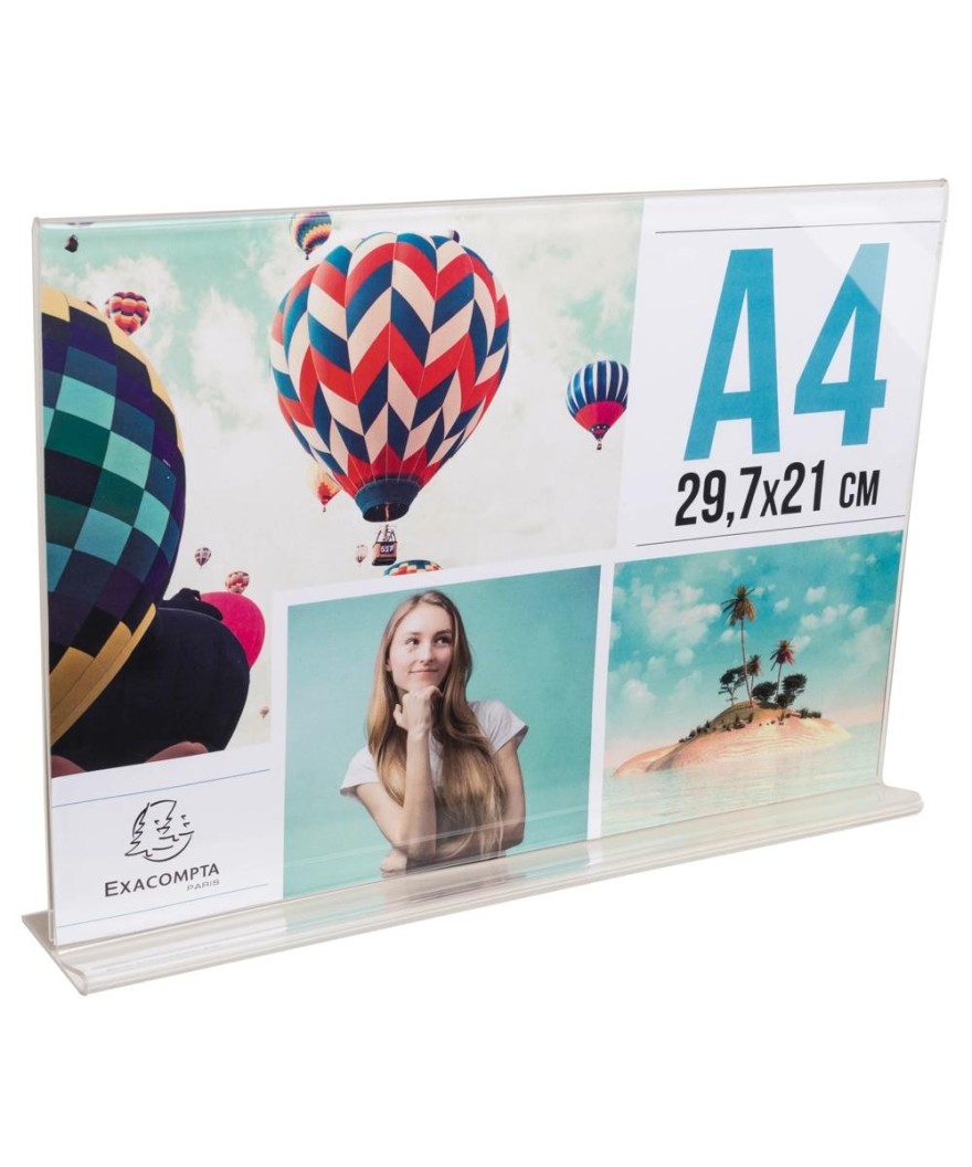 Porte-visuel droit horizontal A4
