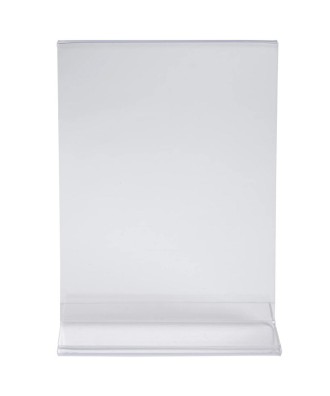 Porte-visuel droit vertical A5 cristal