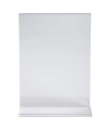 Porte-visuel droit vertical A5 cristal