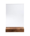 Porte-visuel a. socle en bois A5vertical