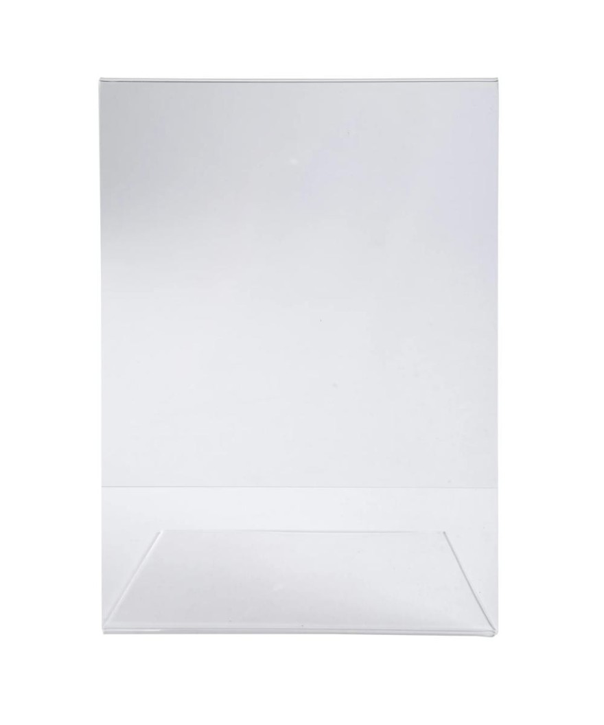 Porte-visuel incliné A6 cristal