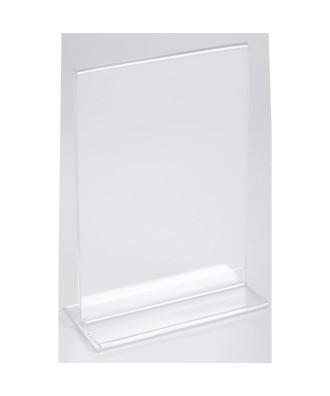 Porte-visuel droit vertical A6 cristal