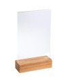 Porte-visuel a. socle en bois A6vertical