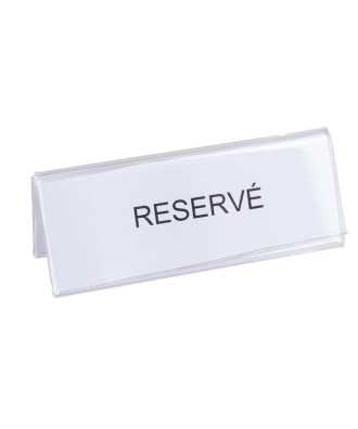 Lot de 10 porte-noms 150x55mm (A6 plié)