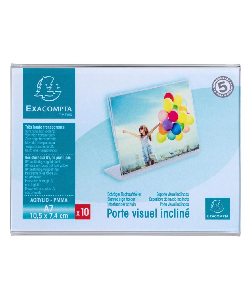 Lot de 10 porte-étiquettes 105x74 horizo