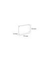 Lot de3 Porte-visuel fermeture magnet.A8