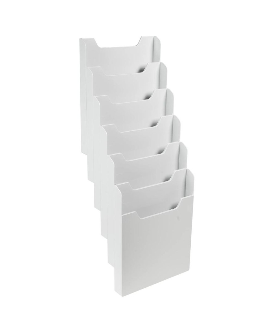 Trieur A4 vertic monté 6 cases gris lum