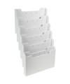 Trieur A4 horiz monté 6 cases gris lum