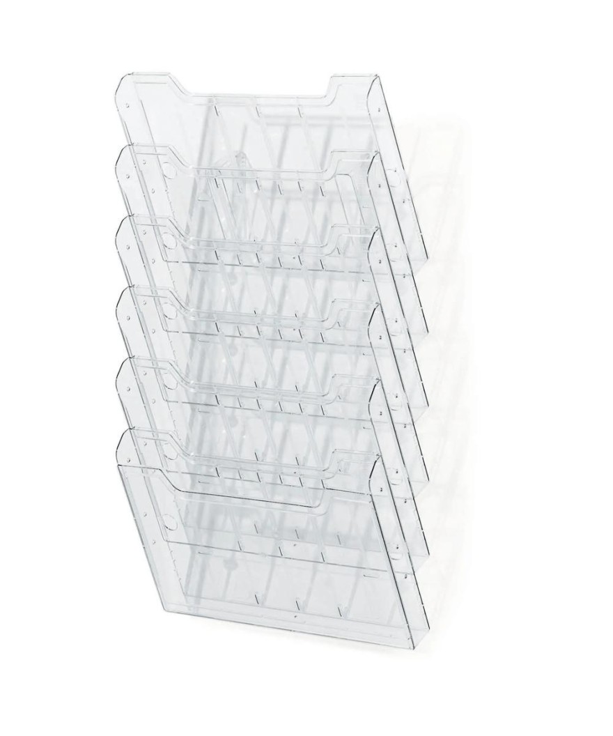 Trieur A4 horiz monté 6 cases cristal