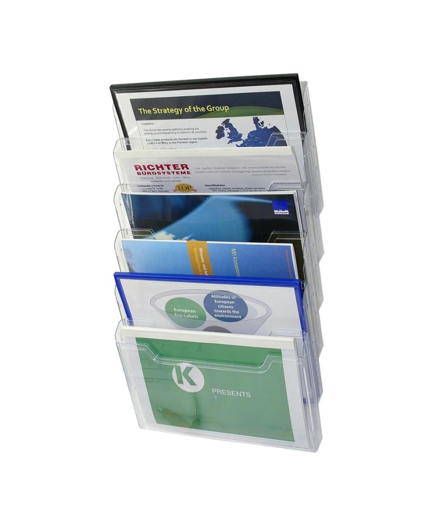 Trieur A4 horiz monté 6 cases cristal