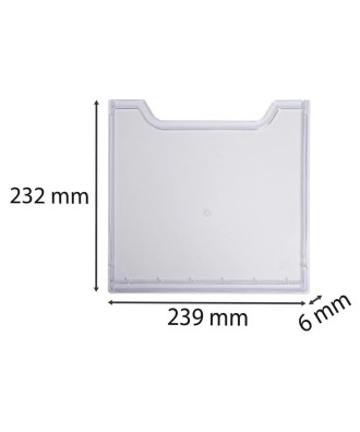 Plaque recouv. trieur A4 vertic cristal
