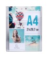 Box mural 1 case A4 vertical cristal