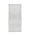 Trieur mural A4 vertical (3) cristal