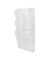 Trieur mural A4 vertical (3) cristal